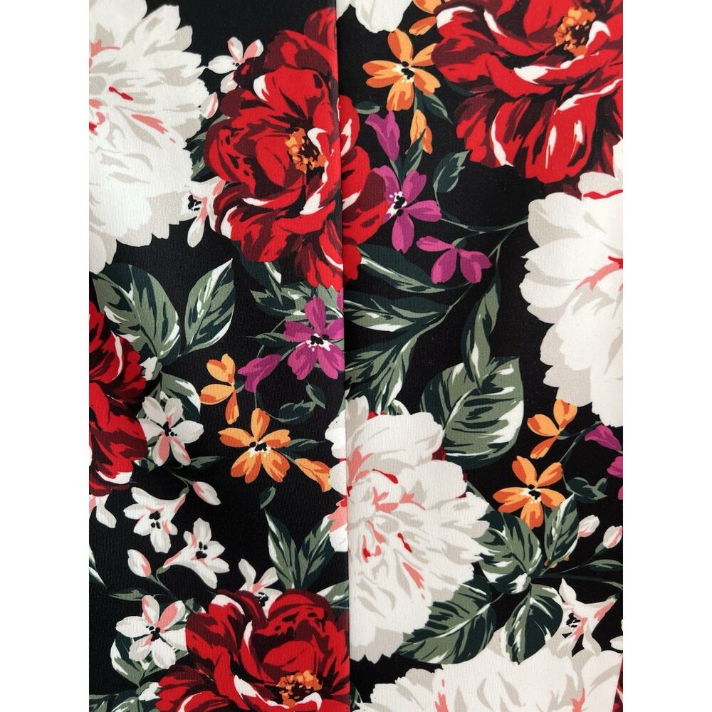 ALEXIA ADMOR Bold Floral Peonies Scuba Stretch Blazer Jacket - Picture 7 of 14